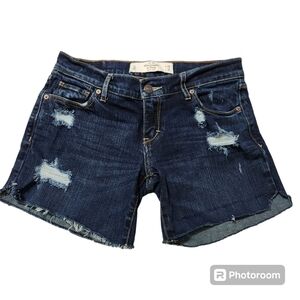 Abercrombie & Fitch Perfect Stretch Distressed Shorts, sz 26